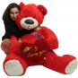Life Size 5 Foot Red Teddy Bear I Love You Heart Big Plush Soft Made in USA