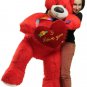 Life Size 5 Foot Red Teddy Bear I Love You Heart Big Plush Soft Made in USA