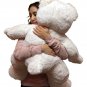Big Plush 3 Foot Teddy Bear 36 Inches Soft White Plushie with Red Nose and Paws