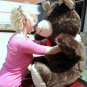 Giant Brown Teddy Bear Big Plush 4 feet tall MADE IN USA