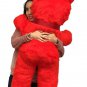 Jumbo Red Teddy Bear 46 Inch Big Plush Soft Stuffed Weighs 10 Pounds Made in USA