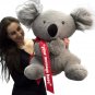 Personalized Large Stuffed Koala Bear 26 inch Soft Big Plush Animal Made in USA