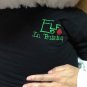 52-inch White Christmas Teddy Bear Wears Blue Tshirt Elf In Training Santa Hat