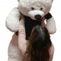 52-inch White Christmas Teddy Bear Wears Blue Tshirt Elf In Training Santa Hat