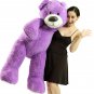 5 Foot Soft Purple Teddy Bear Big Plush 60 Inch Large Stuffed Animal Made in USA
