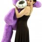 5 Foot Soft Purple Teddy Bear Big Plush 60 Inch Large Stuffed Animal Made in USA