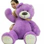 5 Foot Soft Purple Teddy Bear Big Plush 60 Inch Large Stuffed Animal Made in USA