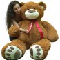 Personalized 5 Foot Very Big Smiling Teddy Bear Giant Stuffed Animal Bear