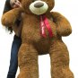 Personalized 5 Foot Very Big Smiling Teddy Bear Giant Stuffed Animal Bear