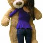 Big Plush Personalized Heart 5 Foot Giant Teddy Bear, Customized Your Message