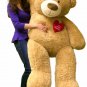 Big Plush Personalized Heart 5 Foot Giant Teddy Bear, Customized Your Message