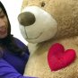 Big Plush Personalized Heart 5 Foot Giant Teddy Bear, Customized Your Message