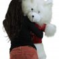 Happy Valentines Day Giant White 36 inch Teddy Bear Soft, Wears T-Shirt Vday
