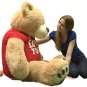 I Love You Giant 5 Foot Teddy Bear Soft 60 Inch Wears I Love You T-shirt 16 Lbs