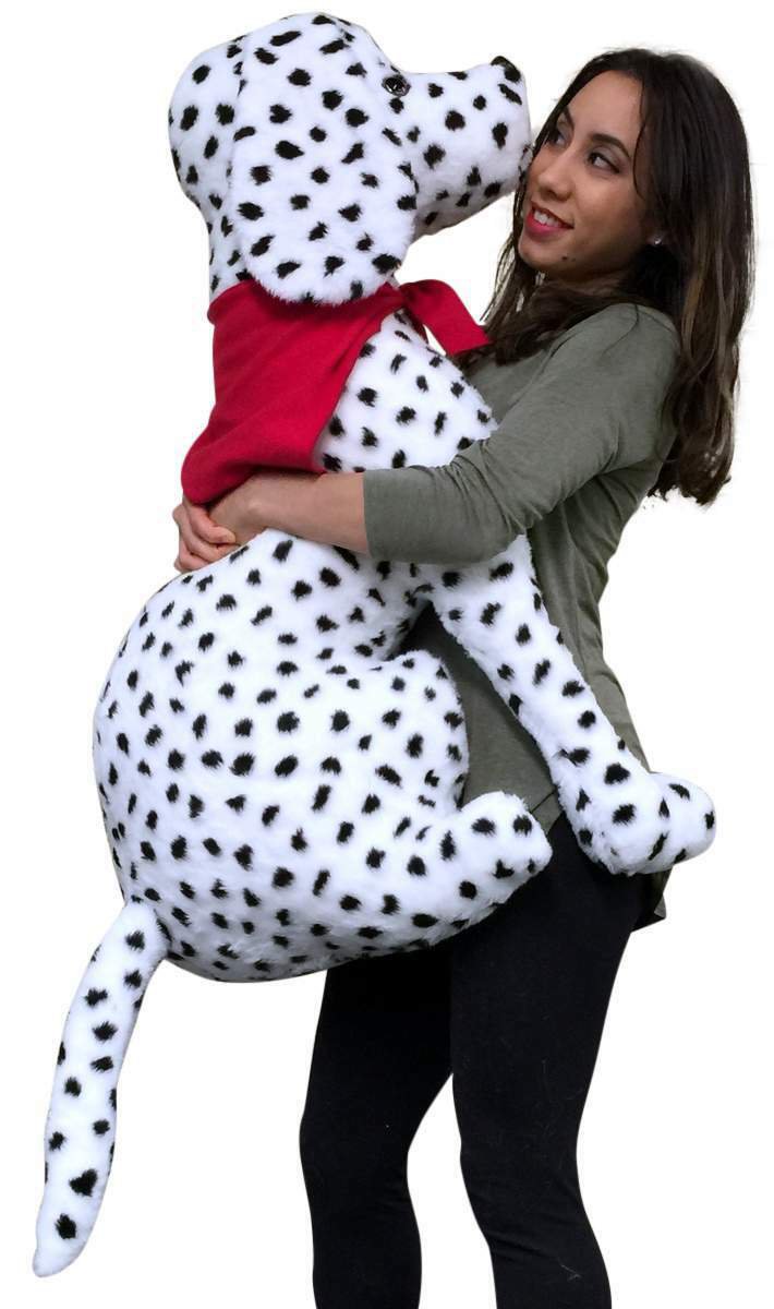 American Made Giant Stuffed Dalmatian 36 Inch Soft Big Plush Fire Dog Brand New
