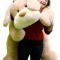 Giant Stuffed Puppy Dog 5 Feet  Squishy Soft Extremely Large Plush Cream Color