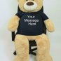 Personalized Big Plush 5 Foot Giant Teddy Bear Customized T-Shirt Your Message