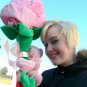 Big Plush Pink Rose 66 Inch with Teddy Bear You Are Special Heart  in 6 Foot Box