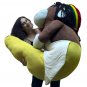 Giant 6 Foot Stuffed Banana Monkey Pillow Huge Soft 72 Inch Big Plush Rasta