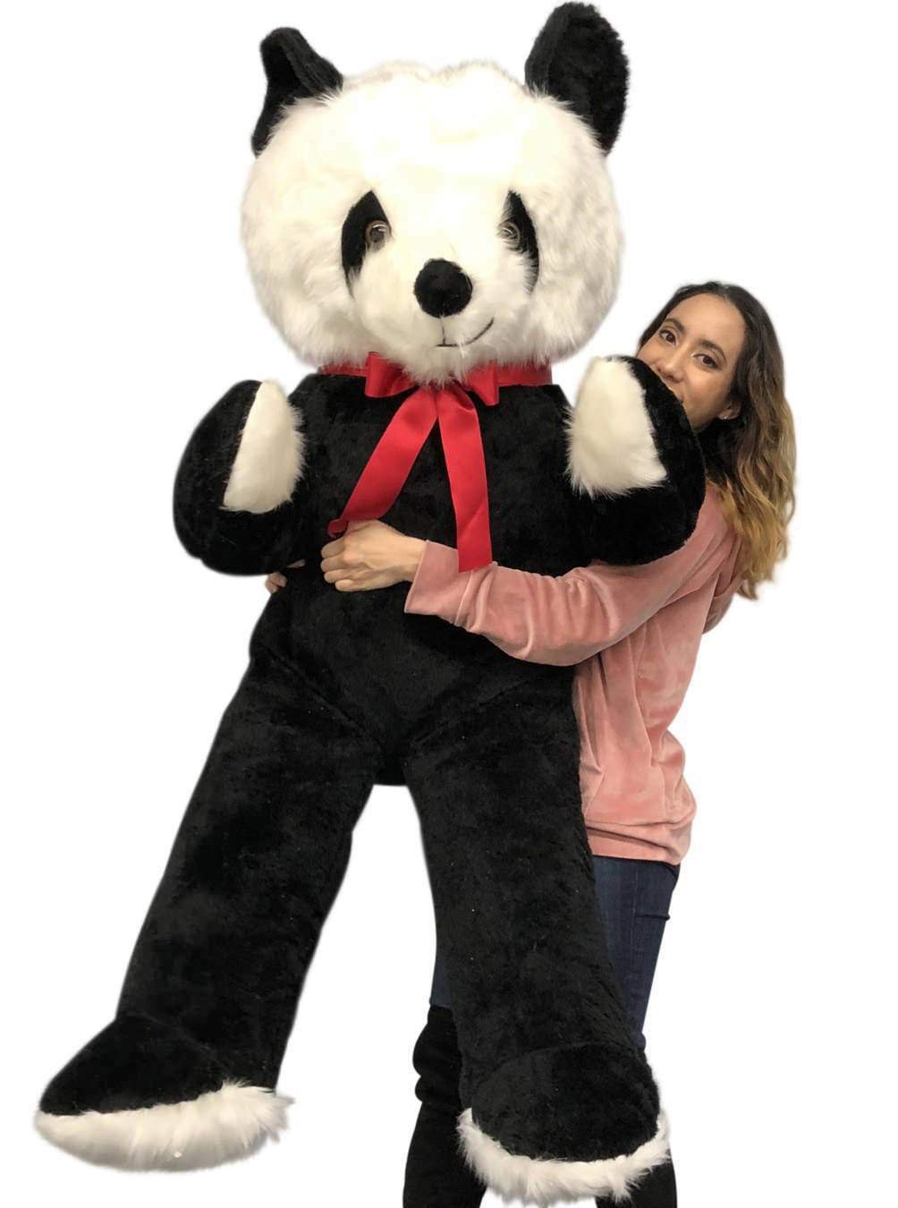 Big Plush 6 Foot Stuffed Panda Bear, Giant Teddy Bear Soft Plush Made in USA