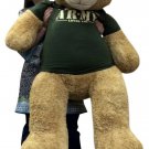 Giant 5 Foot Teddy Bear Wearing Army T-shirt SOMEONE IN THE ARMY LOVES YOU