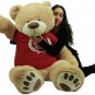 5 Foot Giant Teddy Bear Soft 60 Inch New, Wears T-shirt Official Snuggle Buddy