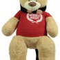5 Foot Giant Teddy Bear Soft 60 Inch New, Wears T-shirt Official Snuggle Buddy