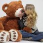 Big Plush Giant Teddy Bear Five Feet Tall Soft Smiling Big Teddybear 5 Foot Bear