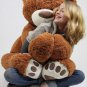 Big Plush Giant Teddy Bear Five Feet Tall Soft Smiling Big Teddybear 5 Foot Bear