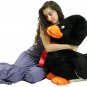 American Made Giant Stuffed Black Duck 36 Inch Soft Plush Ducky 3 Feet Big New