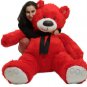 Giant Valentine Red Teddy Bear, Big Plush Soft Stuffed Animal Made in America