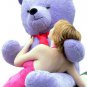 6 foot Giant Purple Teddy Bear Huge Stuffed Big Plush Bear Made in USA