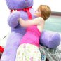 6 foot Giant Purple Teddy Bear Huge Stuffed Big Plush Bear Made in USA