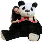 American Made Giant Stuffed Panda Bear 60 Inch Soft 5 Foot Teddybear White Chest