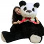 American Made Giant Stuffed Panda Bear 60 Inch Soft 5 Foot Teddybear White Chest