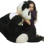 American Made Giant Stuffed Panda Bear 60 Inch Soft 5 Foot Teddybear White Chest