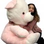 Big Plush Pink Stuffed Panda , Giant 54 Inch Teddy Bear Soft Plush Made in USA
