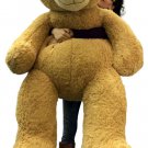 5 Foot Very Big Smiling Teddy Bear Soft with Bigfoot Paws, Giant Stuffed Animal
