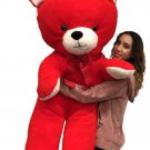 Giant Red Teddy Bear 59 Inch Big Plush Soft Huge Stuffed Animal Weighs 18 Pounds