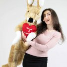 Custom Personalized Giant Stuffed Kangaroo 42 Inch Soft,  Customized on Heart