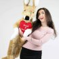 Custom Personalized Giant Stuffed Kangaroo 42 Inch Soft,  Customized on Heart