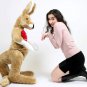 Custom Personalized Giant Stuffed Kangaroo 42 Inch Soft,  Customized on Heart