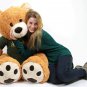 Big Plush 5 ft Military Teddy Bear Wears T-shirt SOMEONE IN THE ARMY LOVES YOU