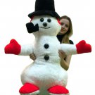 American Made Giant Stuffed Snowman 3 feet Tall Big Plush Made in the USA