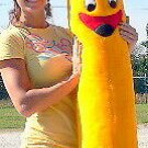 American Made Giant Stuffed Banana 5 Feet Tall Big Plush Fruit Soft Plush Fun