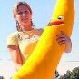 American Made Giant Stuffed Banana 5 Feet Tall Big Plush Fruit Soft Plush Fun