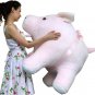 American Made Giant Stuffed Pig 40 Inches Pink Color Soft Made in the USA