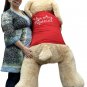 Giant Valentine Stuffed Dog  60 Inch Soft 5 Foot Stuffed Puppy You Are Special