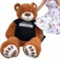 Big Plush 5 Foot Graduation Teddy Bear Soft, Cinnamon Color, Happy Graduation
