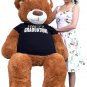 Big Plush 5 Foot Graduation Teddy Bear Soft, Cinnamon Color, Happy Graduation